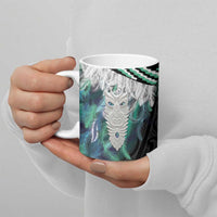 Aotearoa Korowai Motif Ceramic Mug Maori Tane Poutama - Polynesian Pride