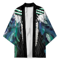 Aotearoa Korowai Motif Kimono Maori Tane Poutama - Polynesian Pride