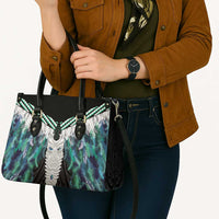 Aotearoa Korowai Motif Leather Bag Maori Tane Poutama - Polynesian Pride