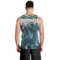 Aotearoa Korowai Motif Men Tank Top Maori Tane Poutama