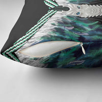 Aotearoa Korowai Motif Pillow Cover Maori Tane Poutama - Polynesian Pride