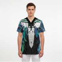Aotearoa Korowai Motif Scrub Top Maori Tane Poutama - Polynesian Pride