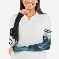 Aotearoa Korowai Motif Arm Sleeves Maori Koru Poutama - Polynesian Pride