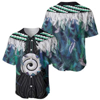 Aotearoa Korowai Motif Baseball Jersey Maori Koru Poutama