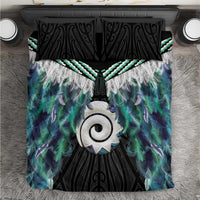 Aotearoa Korowai Motif Bedding Set Maori Koru Poutama