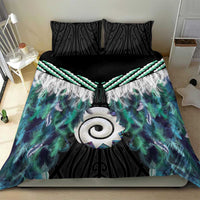 Aotearoa Korowai Motif Bedding Set Maori Koru Poutama