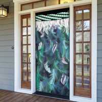 Aotearoa Korowai Motif Door Cover Maori Koru Poutama - Polynesian Pride