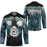 Aotearoa Korowai Motif Hockey Jersey Maori Koru Poutama LT14 - Polynesian Pride