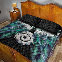 Aotearoa Korowai Motif Quilt Bed Set Maori Koru Poutama