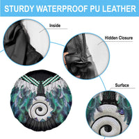 Aotearoa Korowai Motif Spare Tire Cover Maori Koru Poutama