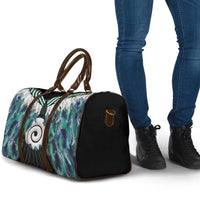 Aotearoa Korowai Motif Travel Bag Maori Koru Poutama - Polynesian Pride