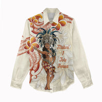 Heiva i Tahiti Women Casual Shirt Ori Tahitian Dance Tiare Maori LT14 - Polynesian Pride