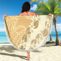 Heiva i Tahiti Beach Blanket Tahitian Tiare Maori Cowrie Lei Brown LT14 - Polynesian Pride