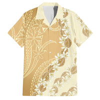 Heiva i Tahiti Family Matching Long Sleeve Bodycon Dress and Hawaiian Shirt Tahitian Tiare Maori Cowrie Lei Brown LT14 Dad's Shirt - Short Sleeve Brown - Polynesian Pride