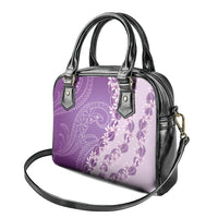 Heiva i Tahiti Shoulder Handbag Tahitian Tiare Maori Cowrie Lei Purple LT14 - Polynesian Pride