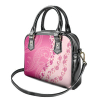Heiva i Tahiti Shoulder Handbag Tahitian Tiare Maori Cowrie Lei Pink LT14 - Polynesian Pride