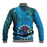Personalised 13 March Penrhyn Island Gospel Day Baseball Jacket Cook Islands Tribal Pattern LT14 - Polynesian Pride