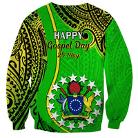 25 May Palmerston Island Gospel Day Sweatshirt Cook Islands Tribal Pattern LT14 - Polynesian Pride