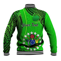 Personalised 25 July Rarotonga Island Gospel Day Baseball Jacket Cook Islands Tribal Pattern LT14 - Polynesian Pride