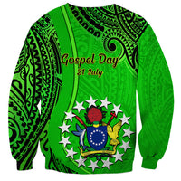 21 July Mitiaro Island Gospel Day Sweatshirt Cook Islands Tribal Pattern LT14 - Polynesian Pride