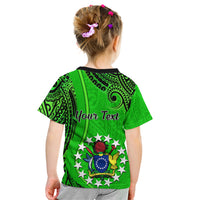 Personalised 21 July Mitiaro Island Gospel Day Kid T Shirt Cook Islands Tribal Pattern LT14 - Polynesian Pride
