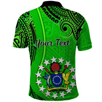 Custom 21 July Mitiaro Island Gospel Day Polo Shirt Cook Islands Tribal Pattern LT14 - Polynesian Pride