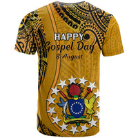 8 August Manihiki Island Gospel Day T Shirt Cook Islands Tribal Pattern LT14 - Polynesian Pride