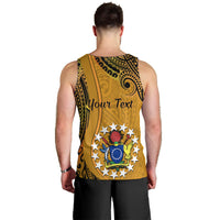 Personalised 8 August Manihiki Island Gospel Day Men Tank Top Cook Islands Tribal Pattern LT14 - Polynesian Pride