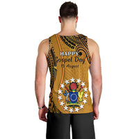 15 August Rakahanga Island Gospel Day Men Tank Top Cook Islands Tribal Pattern LT14 - Polynesian Pride