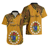 Personalised 15 August Rakahanga Island Gospel Day Hawaiian Shirt Cook Islands Tribal Pattern LT14 - Polynesian Pride
