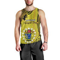 Personalised 27 October Aitutaki Island Gospel Day Men Tank Top Cook Islands Tribal Pattern LT14 - Polynesian Pride