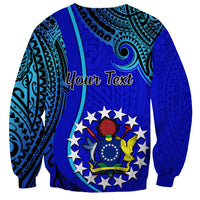 Personalised 8 December Pukapuka Island Gospel Day Sweatshirt Cook Islands Tribal Pattern LT14 - Polynesian Pride