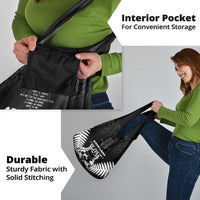 New Zealand Silver Fern Rugby Grocery Bag Haka Dance With Aotearoa Maori Pattern