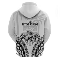 Fiji Tapa Rugby Zip Hoodie Cibi Dance With Fijian Pattern