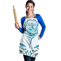 New Zealand Manta Ray Tattoo Apron Aotearoa Maori Haehae Paua Shell - Polynesian Pride