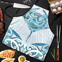 New Zealand Manta Ray Tattoo Apron Aotearoa Maori Haehae Paua Shell - Polynesian Pride