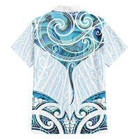New Zealand Manta Ray Tattoo Family Matching Tank Maxi Dress and Hawaiian Shirt Aotearoa Maori Haehae Paua Shell - Polynesian Pride