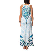 New Zealand Manta Ray Tattoo Family Matching Tank Maxi Dress and Hawaiian Shirt Aotearoa Maori Haehae Paua Shell - Polynesian Pride