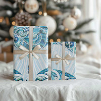 New Zealand Manta Ray Tattoo Wrapping Paper Aotearoa Maori Haehae Paua Shell - Polynesian Pride