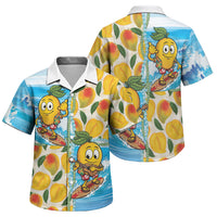 Aloha Hawaii Summer Family Matching Off Shoulder Short Dress and Hawaiian Shirt Hawaiian Lei Surfing Mango Palaka Motifs