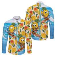 Aloha Hawaii Summer Family Matching Summer Maxi Dress and Hawaiian Shirt Hawaiian Lei Surfing Mango Palaka Motifs