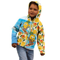Aloha Hawaii Summer Kid Hoodie Hawaiian Lei Surfing Mango Palaka Motifs