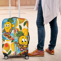 Aloha Hawaii Summer Luggage Cover Hawaiian Lei Surfing Mango Palaka Motifs