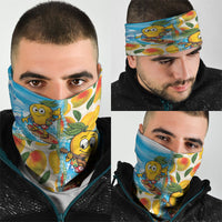 Aloha Hawaii Summer Neck Gaiter Hawaiian Lei Surfing Mango Palaka Motifs