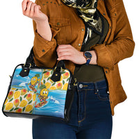 Aloha Hawaii Summer Shoulder Handbag Hawaiian Lei Surfing Mango Palaka Motifs