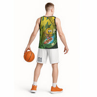 Hawaii Surfing Mango Basketball Jersey Manako Polynesian Fish Hook
