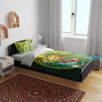 Hawaii Surfing Mango Bedding Set Manako Polynesian Fish Hook