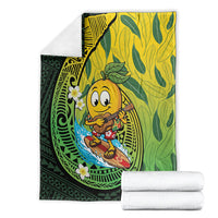 Hawaii Surfing Mango Blanket Manako Polynesian Fish Hook