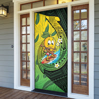 Hawaii Surfing Mango Door Cover Manako Polynesian Fish Hook
