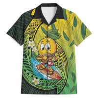 Hawaii Surfing Mango Hawaiian Shirt Manako Polynesian Fish Hook